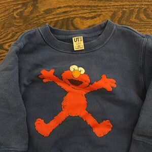 Blue Graphic Sweatshirt with Playful Design